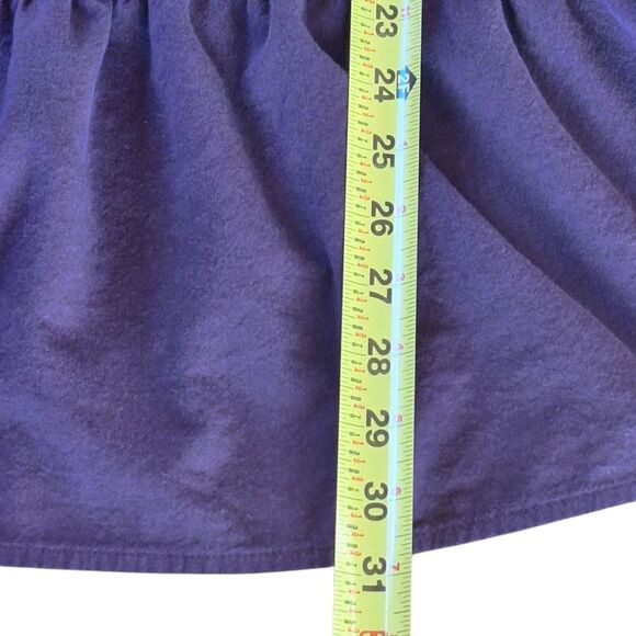 Old Navy Mini Dress M Purple Smocked Tiered Long Sleeve Boho Cotton Blend Pocket - Picture 9 of 15